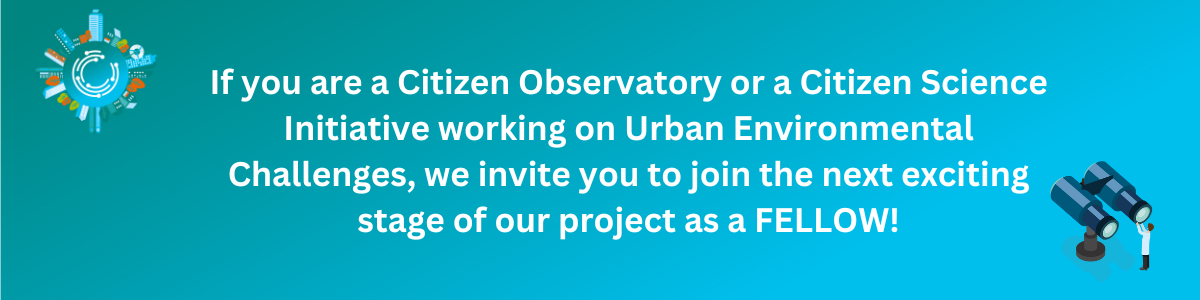 If you are a Citizen Observatory or a Citizen Science Initiative working on Urban Environmental Challenges, we invite you to join the next exciting stage of our project as an ALLIANCE!